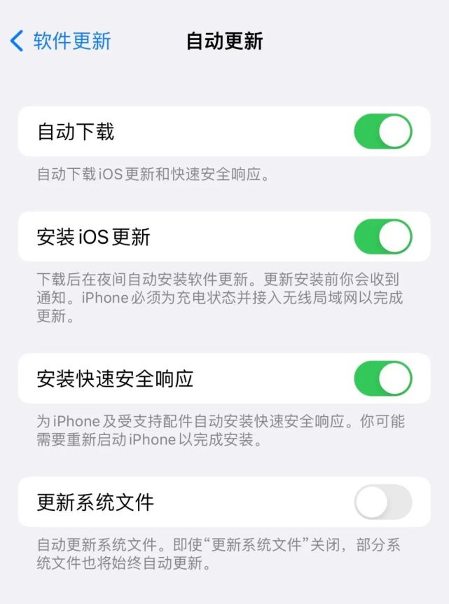 抱由镇苹果手机维修分享苹果快速安全响应更新有必要安装吗 